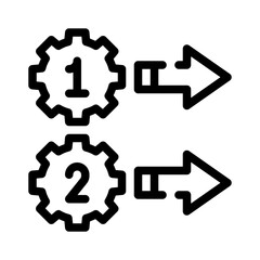 step line icon