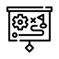 strategy line icon