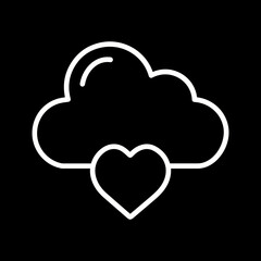 Love Cloud Vector Icon