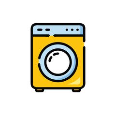 washing machine on white background for web and graphic design