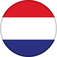 Netherlands Flag Badge Icon