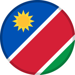 Obraz premium Namibia Flag Badge Icon