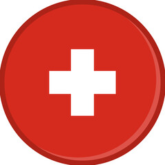Switzerland Flag Badge Icon