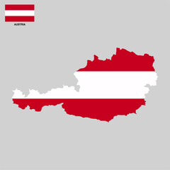 austria map vector isolated on transparent background