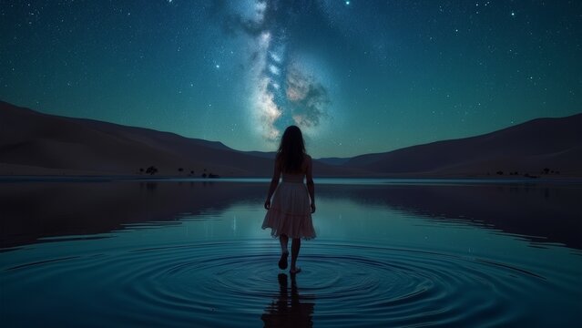 A universe scene full of dreamy colors