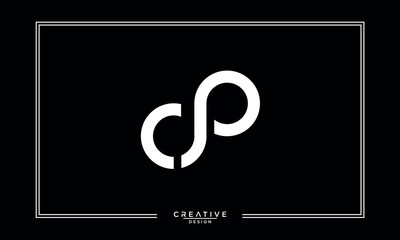 CP, PC, C, P, Abstract Letters Logo Monogram