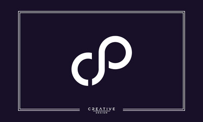 CP, PC, C, P, Abstract Letters Logo Monogram