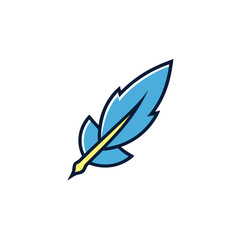 Feather Blending with Pen Nib Logo