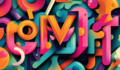 Fototapeta premium seamless colorful numbers background