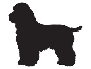 COCKER SPANIEL DOG SILHOUETTE