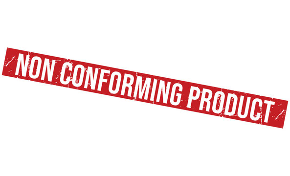 NON CONFORMING PRODUCT rubber stamp vector illustration on white background