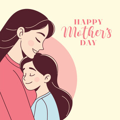 Mothers Day Celebration Vector Illustration Elegant Design Free Download