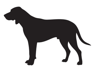 COONHOUND DOG SILHOUETTE