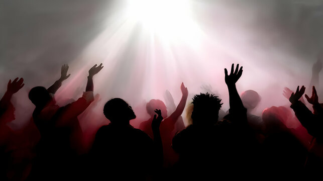 hands in unity with light shining from above