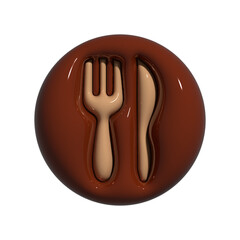 Restaurant Utensils Simple Icon Graphic