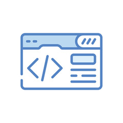 Code Icon vector stock illustration