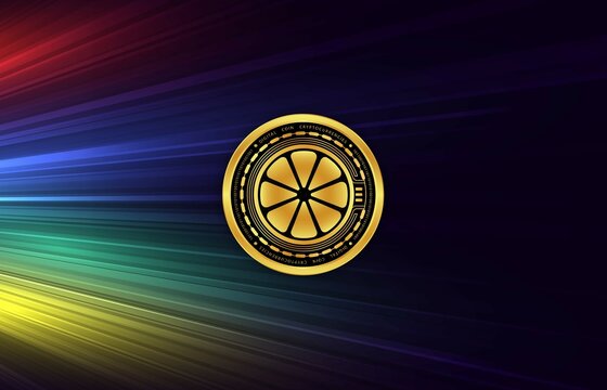 limewire-lmwr virtual currency images on digital background. 3d illustration
