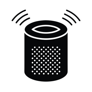 black speaker emitting sound waves clip art preview