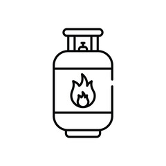 Gas Cylinder Vector icon