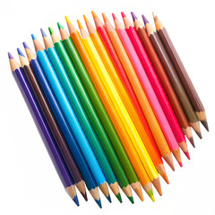 Fototapeta premium Colored pencil isolated on transparent background 