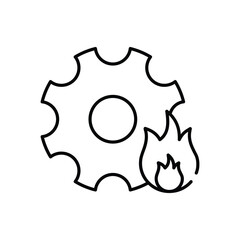 Gas Development Vector icon
