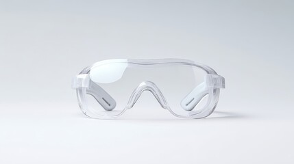 Clear protective eyewear.  A pair of clear safety glasses,  perfect for various applications,  easy to use,  light and comfortable