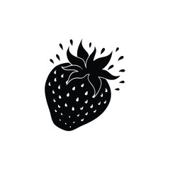 Fruit Splash Strawberry Juice vector illustration