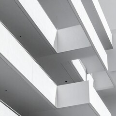 Obraz premium Geometric architecture detail modern concrete structure building abstract concrete architect.j