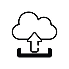 Upload Icon vector stock illustration