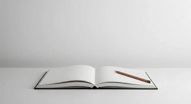Open notebook with pencil celebrating national simplicity day