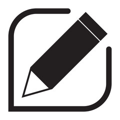 edit pen icon, create modify pen sign button, Pencil icon, sign up icon - editing text file document icons