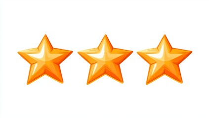 Obraz premium Three golden stars