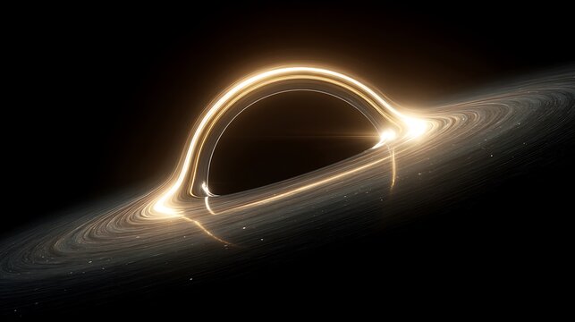 Glowing accretion disk around black hole