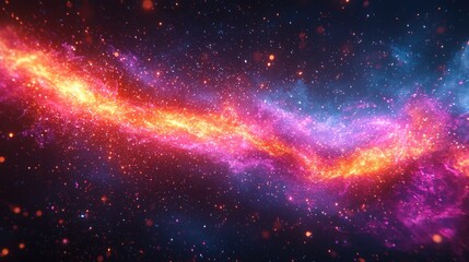 Naklejka premium Cosmic fire streams