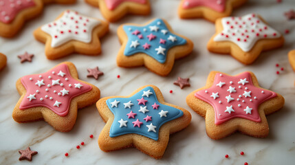 4th of July Cookie Flatlay