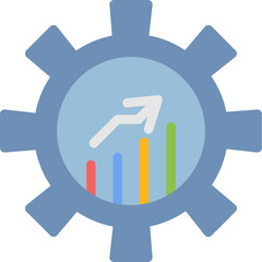 Lean Manufacturing Flat Icon