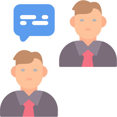 Daily Standup Meeting Flat Icon
