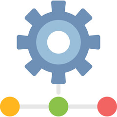 Process Control Flat Icon