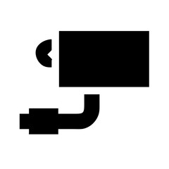 Motorbike Muffler Icon - Vector Silencer Symbol for Vehicle and Exhaust Design