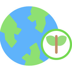 Earth Day Flat Icon