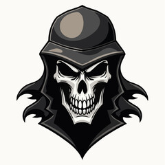 Skull Hero Mascot Logo – Esports, Gaming, and Fantasy Character Illustration