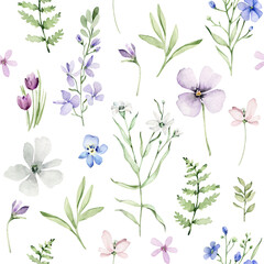 Fototapeta premium seamless pattern with flowers