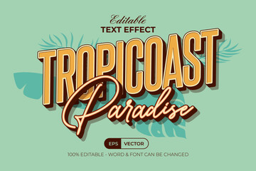 Editable Text Effect Summer Theme.