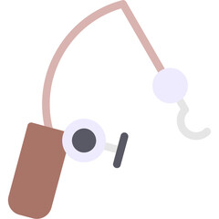 Fishing Rod Flat Icon