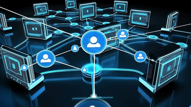 Network of interconnected digital devices and user profiles (1)