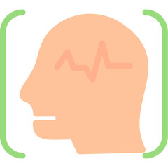 EEG (Electroencephalogram) Flat Icon