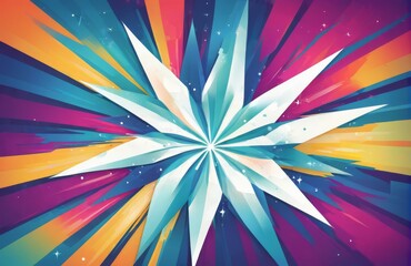 星のカラフルなアブストラクト背景
