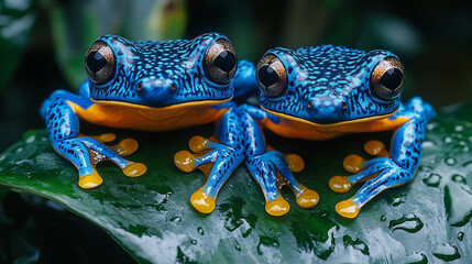 blue poison dart frog