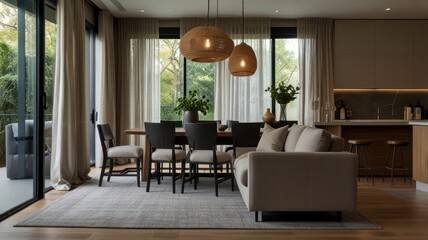 Fototapeta premium Modern Luxury Living Space