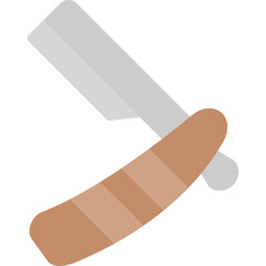 Straight Razor Flat Icon